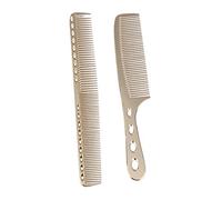 ARTSEWPLY 2piezas Peines De Acero Inoxidable Para Estilismo De Cabello y Grande Color Dorado Peine Para Spray Capilar y Desenredado Para Uso Doméstico y Profesional