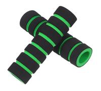 ARTSEWPLY 2piezas Puños De Manillar Para Bicicleta Antideslizantes De Esponja Para Ciclismo y Moto Cómodos y Fáciles De Instalar Pack Unidades Negro y Verde