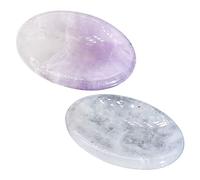 ARTSEWPLY 2piezas Tabla de Raspado Facial de Cristal Herramienta de Masaje Natural Portátil para Aliviar el Estrés Raspador de Masaje Ansiedad