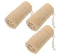 ARTSEWPLY 3 Cepillos de Lufa Natural para Ducha y Exfoliación Corporal, Esponja Vegetal para Baño y Limpieza, Tamaño 12.5 Cm X 6-7 Cm, Color Natural, Exfoliante Corporal y Fregador Versátil