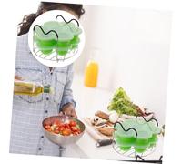 ARTSEWPLY 3 piezas Cajas para Almacenar Comida Bandeja Resistente al Calor y Vaporera de Silicona Compartimentos Individuales para Microondas y Horno Colores Aleatorios Color Aleatorio