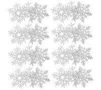 ARTSEWPLY 30 parches de copo de nieve de plata para planchar para ropa DIY motivos navideños parches decorativos para coser para proyectos de manualidades