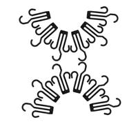 ARTSEWPLY 30 Piezas Ganchos para Zapatos de Resistente con Diseño Doble Colgador para Secado y Almacenamiento Armarios Organizador Práctico para Tipo de Calzado