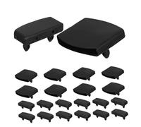ARTSEWPLY 36 Piezas Soportes de Repuesto de Plástico para Listones de Cama Negros Tapas Centrales y Finales Compatibles con Marcos de Madera para Fijación Estable y Reparación de Bases de