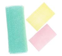 ARTSEWPLY 3piezas Esponjas Exfoliantes Africanas Para Ducha Suave Para Limpieza Corporal y Exfoliación De Espalda Malla Ligera Para Uso Diario y Viajes