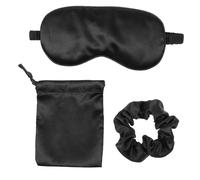 ARTSEWPLY 3piezas Máscara De De Seda Para Viaje Funda y Cinta Cabello Set Para Relajación y Bloqueo De Luz