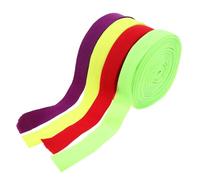 ARTSEWPLY 4 Piezas Banda Elástica de Nylon para Ropa Fluorescentes Rojo y Verde Cinta de Costura Durable y Elástica para Cinturas Pantalones y Proyectos de Manualidades