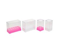 ARTSEWPLY 4 Piezas Estuche Organizadores de Herramientas para Uñas con Compartimentos Múltiples de Cerámica y Carburo de Tungsteno Caja de Almacenaje para Brocas de Manicura Fácil Limpieza y
