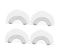 ARTSEWPLY 4 piezas Silbatos de Lengua Metálicos para Pájaros Silbatos Decorativos Color Blanco para Imitar Sonidos de Aves y Atraer Atención Fiestas y Eventos