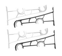 ARTSEWPLY 4 Piezas Soporte de Barra de Cortina Soportes de Barra de Cortina Central aleación de Aluminio