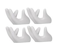 ARTSEWPLY 4 Soportes de Cerámica Hechos a Mano para Ocarina de 6 Agujeros, Base Estable y Ahorro de Espacio, Diseño en Forma de Mano para Amigos que Aprenden Ocarina
