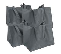 ARTSEWPLY 4piezas Bolsas De Compras Reutilizables Tote Bag De Tela No Tejida con Asas Capacidad Grande para Viajes Compras y Gimnasio