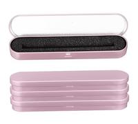 ARTSEWPLY 4piezas Caja De Lápices Metálica Dorada con Forro De Esponja Pack De Estuches para Bolígrafos y Lápices Organizadores Elegantes y Funcionales para Oficina y Hogar