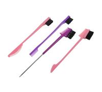 ARTSEWPLY 4Piezas Cepillos Multiusos para Maquillaje de Ceja y Pestañas Peine de Doble Cabeza Herramientas y para Cuidado Facial