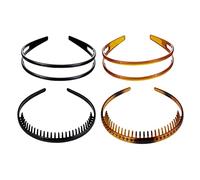 ARTSEWPLY 4piezas Diademas Para Cabello Dientes Accesorios Para Ducha Diademas De Plástico Para Mujeres Sujetadores De Pelo Para Diferentes Estilos