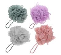 ARTSEWPLY 4piezas Esponja De Ducha Exfoliante Loofah Para Baño Para Limpieza Corporal Almacenamiento Práctico Cuerda Uso Versátil Para Hombres y Mujeres