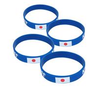 ARTSEWPLY 4piezas Pulsera De Silicona Bandera De Japón De Pulseras De Eventos Deportivos Bandas De Muñeca De Caucho Recuerdos Para Fiestas y Competencias Deportivas