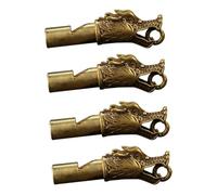 ARTSEWPLY 4piezas Silbato De Emergencia Silbato Deportivo Para Entrenadores y Supervivencia Al Aire Diseño De Dragón Sonido Fuerte y Duradero