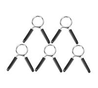 ARTSEWPLY 5 Piezas Abrazaderas de Barra de Clips de Portátiles y Resistentes para Mancuernas y Barras de Musculación Soporte y Fijación Segura de Discos de
