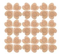 ARTSEWPLY 50 Parches Autoadhesivos de Aceite de Ricino para Ombligo, Forma Corazón, 7x7 Cm, Algodón Orgánico No Tejido, sin Lavado, Antifugas, Envolturas Desechables para Cuidado
