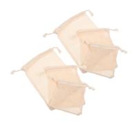 ARTSEWPLY 6 Piezas Bolsas Reutilizables de Algodón para Frutas y Verduras Malla con Cierre de Cordón Organizadoras y Lavables para Compra y Almacenamiento Ecológico