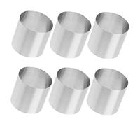 ARTSEWPLY 6 piezas Molde de Anillos Redondos de Acero Inoxidable para Hornear Cortadores Portátiles para Bizcochos y Mousse Molde para Panqueques y Tartas Cocina y Profesional