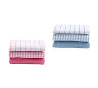 ARTSEWPLY 6 piezas Paquete de Paños de Cocina de Diseño Cuadriculado Toallas Absorbentes para Lavado de Platos y Limpieza Colores Aleatorios Color Aleatorio Color Aleatorio