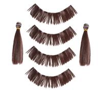 ARTSEWPLY 6 Piezas Pelucas de Pelo para Muñecas Extensiones de Alta Temperatura para Estilismo y Fabricación de Muñecas Accesorios Naturales y Suaves para DIY