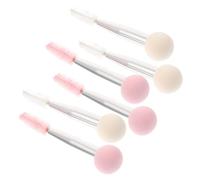 ARTSEWPLY 6 piezas Pinceles Esponja Doble Cabeza para Maquillaje Versátiles para Cejas y Pestañas Aplicadores Cosméticos Ligeros y Portátiles para Viaje Colores y Rosa