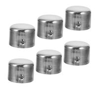 ARTSEWPLY 6 Piezas Tapones Metálicos para Barra de Cortina Finales Vintage de Acero Inoxidable Embellecedores Prácticos y Decorativos para Ventana Fáciles de Instalar Resistentes y