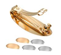 ARTSEWPLY 6 Piezas Unidades de Clips de Pelo Ovalados de Metal para Mujer Francés Elegante para Bodas Fiestas y Ocasiones Formales Accesorios de Moda Duraderos