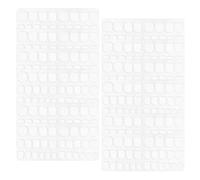ARTSEWPLY 60 Hojas Pestañas Adhesivas de Uñas de Doble Cara con Pegamento Fuerte para Manicura Profesional y Uso Diario Casa y Eventos