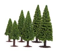 ARTSEWPLY 6piezas Modelo De Pino Figuras De Pino Árboles De Juguete De Plástico para Dioramas Árboles Miniatura para Mesa De Maquetas De Diseño De Escenas para Arboles Modelismo y Arbol Mini