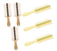 ARTSEWPLY 6piezas Peine Para Mascotas Mango Peine De Doble Cara Para Eliminar Liendres y Caspa Herramienta De Aseo Para Perros Gatos y Humanos Color Verde y Negro
