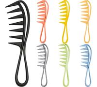 ARTSEWPLY 7piezas Peinetas para Pelo Mujer de Dientes Anchos Peines Desenredantes Profesionales para Cabello Rizado y Seco Material Abs Seguro y Portátil Color Aleatorio