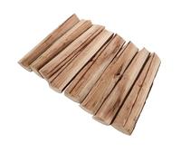 ARTSEWPLY 8 Piezas de Troncos Decorativos de Madera de Pino Carbonizada de 22 Cm para Leña, Leña para Fogata y Decoración Exterior en Jardín y Patio, Ideales para Asar Parrilla y Uso al