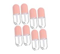 ARTSEWPLY 8 piezas Tubos Transparente Brillo Labios Recipientes Vacíos Bálsamo Labial Recargable para Cosméticos DIY Conjunto Rosa