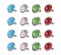 ARTSEWPLY 80 piezas Remaches de Turquesa Falsos para Proyectos DIY Accesorios de Moda para Zapatos Bolsos y Ropa