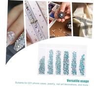 ARTSEWPLY 820 Piezas Cristales de Vidrio Brillantes para Uñas y Manualidades Piedras Decorativas de para de Uñas Joyería y DIY Gemas Planas Resistentes y Multifuncionales