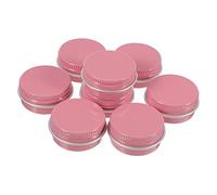 ARTSEWPLY 8piezas Contenedor Redondo De Aluminio Tapa Roscada Unidades Para Cosméticos y Manualidades Resistente Al Agua Bordes Afilados