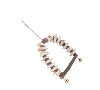 ARTSEWPLY Accesorio Simple Suplemento Útil para Moler Masticar Morder Columpio Pájaros Mordisquear De Pie Jaula Divertido Calcio Percha Dientes Morder Juguete