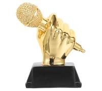 ARTSEWPLY Adornos De De Música En Forma De Concurso De Canto De Premios De Karaoke De Mini Micrófono De Micrófono Premio De Micrófono para El Concurso