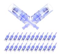 ARTSEWPLY Agujas de Repuesto Eléctricas para Microagujas 30 Unidades Azul Cierre Seguro Compatibles Dispositivos de Microdermoabrasión para Cuidado Facial Profesional y Doméstico