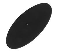 ARTSEWPLY Alfombrilla De Registro Accesorio Tapete De Discos De Vinilo Tapete De Registro Almohadilla Alfombrilla Para Plato Giratorio Reducción Estera Slip Humedecer Negro Sintió