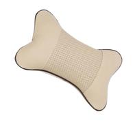 ARTSEWPLY Almohada de Apoyo Cuello de Coche Diseño Estilo Hueso, Material Cuero Artificial y Algodón, Fácil Mantenimiento y Durabilidad para Uso en Automóvil y Hogar