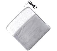 ARTSEWPLY Almohadilla Calefactora Eléctrica para Pies Portátil de Vellón Gris 30X30 CM Alimentación USB Calentador Plegable para Escritorio y Hogar Tapete Térmico para Mujeres y Hombres