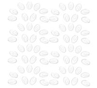 ARTSEWPLY Almohadillas Nasales Transparentes a Presión para Gafas sin Montura y Semi-Montura 50 Pares de Almohadillas Nasales de Plástico Antideslizantes y Cómodas para Reemplazo Soporte