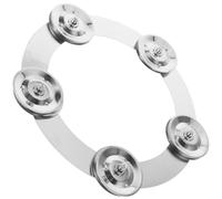 ARTSEWPLY Anillo de Pandereta para Platillo de Batería Juego de Accesorios de Metal Plata Fácil Instalación y Mejora el Ritmo para Prácticas y Presentaciones
