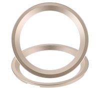 ARTSEWPLY Anillos de Altavoz Decorativos 6,5 Pulgadas Color Champán 2 Piezas, Accesorios DIY para Sistema de Sonido, Anillos Espaciadores para Altavoces y Subwoofer en Audio Doméstico