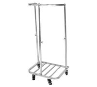 ARTSEWPLY Apoyo a la bolsa agrícola soporte de bolsa de basura acero Plata